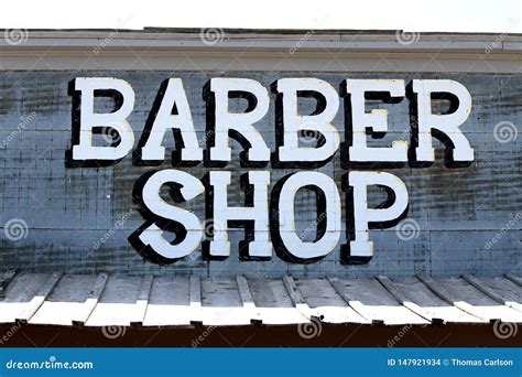 Vintage Barber Shop Sign. stock photo. Image of style - 147921934