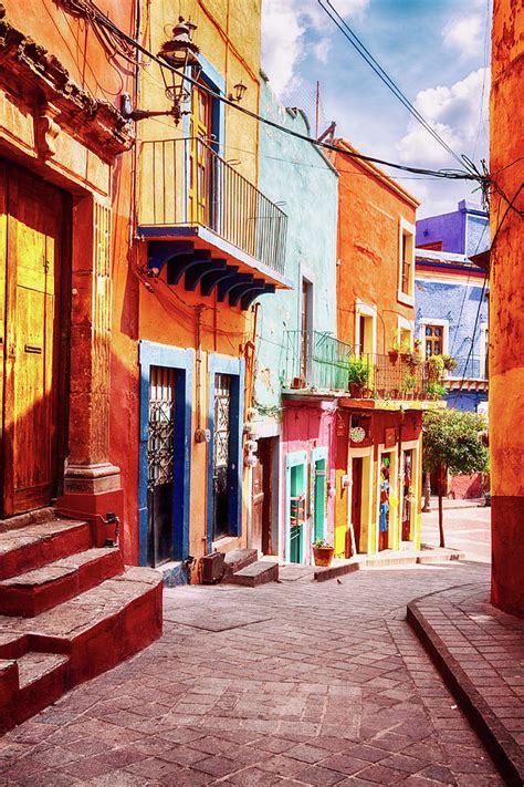 Narrow street in Guanajuato, Mexico Photograph by Tatiana Travelways ...