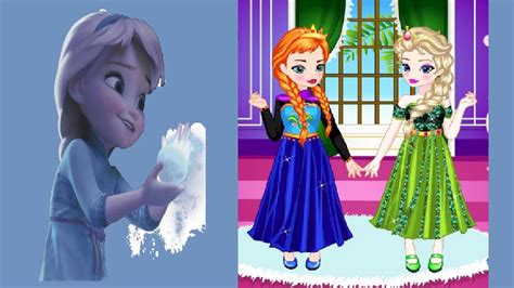 Disney Frozen Dress Up Game Movies-Baby Elsa with Anna Dress Up ...