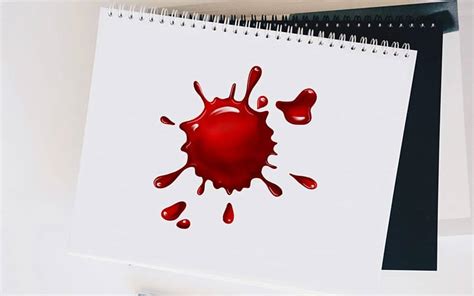 How to Draw Blood - Create a Realistic Blood Drawing