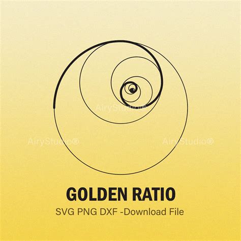 Golden Ratio Symbol, Phi, SVG, PNG, DXF Download Files - Etsy