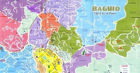 Map Of Baguio City Tourist Spots