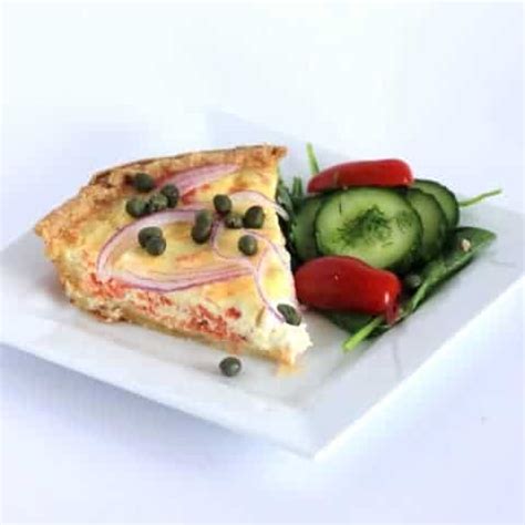 Smoked Salmon and Cream Cheese Quiche - NWTN