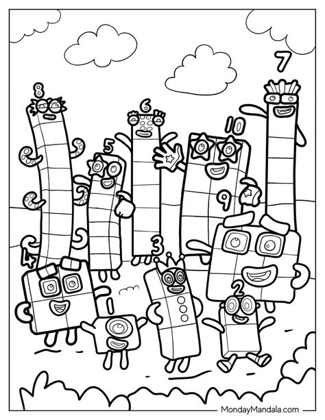 28 Numberblocks Coloring Pages (Free PDF Printables)