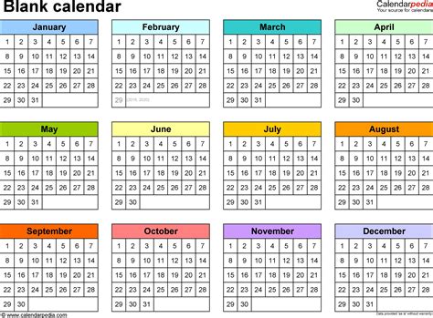 Free Printable Calendar Microsoft Word | Calendar Printables Free Templates