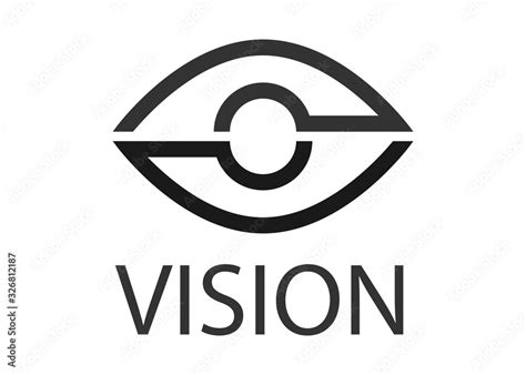 Vision Logo Vector - Isolated On White Background. Modern Eye Logo For ...