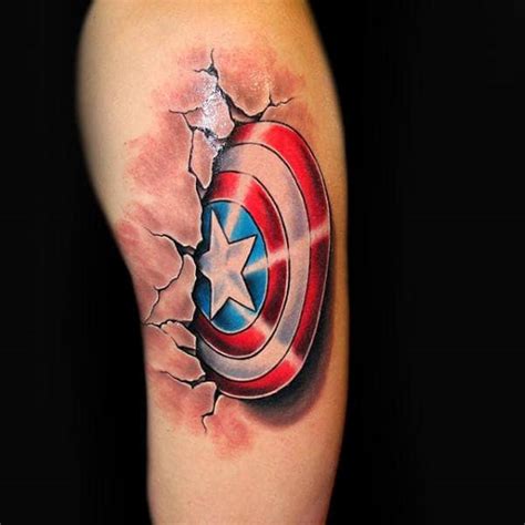 29+ Captain America Tattoo Ideas - EilidaCaelan