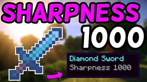 How to get a sword with 1000 Sharpness in Minecraft