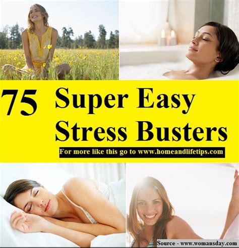 75 Super Easy Stress Busters - HOME and LIFE TIPS