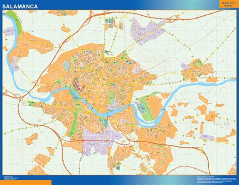 Map of Salamanca Spain | Wall maps