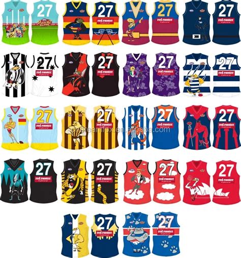 2017 New Afl Jersey Custom Sublimation Afl Football Jersey Cheap Afl ...