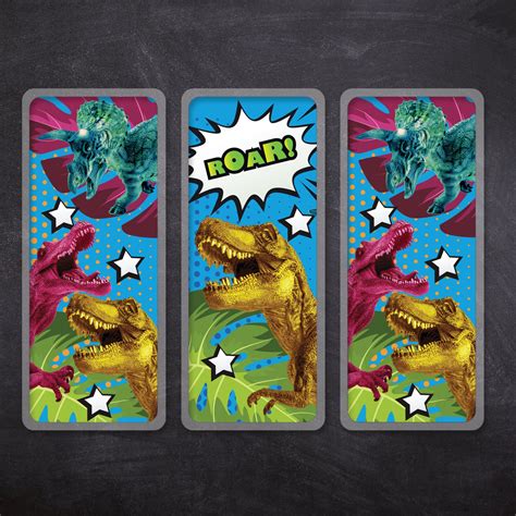 Dinosaurs Bookmarks Prehistoric Animals T-rex Triceratops - Etsy