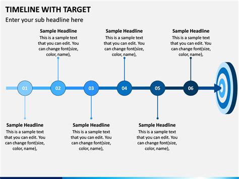 Timeline With Target PowerPoint and Google Slides Template - PPT Slides