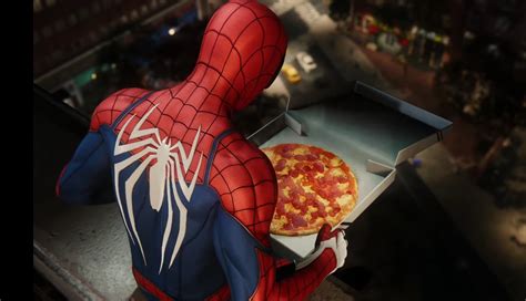 Pizza time! 🍕 : r/SpidermanPS4