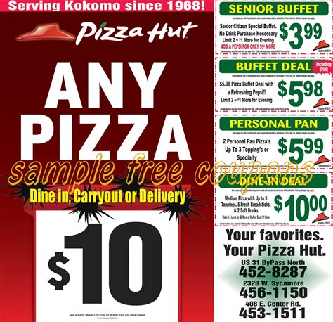 Pizza Hut Printable Coupons