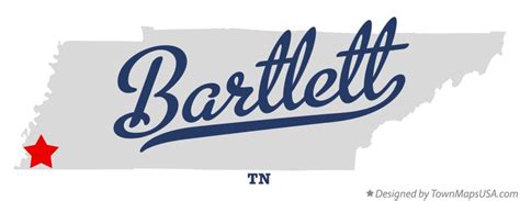 Map of Bartlett, TN, Tennessee