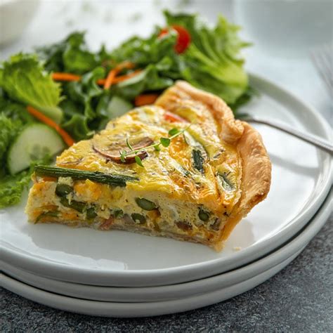 Ham, Asparagus and Mushroom Quiche | The Blond Cook