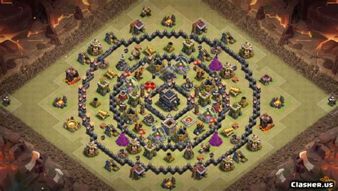 [Town Hall 9] TH9 War/Trophy/Hybrid base #334 - Circle [With Link] [6 ...