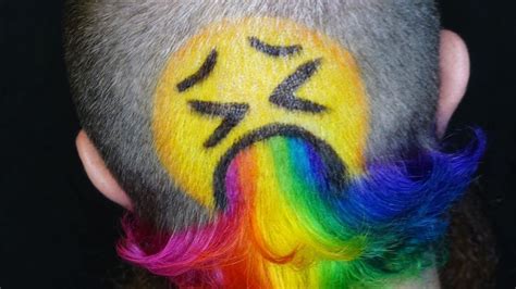 Someone Dyed Their Hair to Look Like a Vomiting Emoji and It’s Going ...