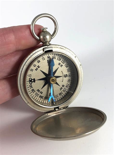 Antique Compass by Wittnauer Pendant Pocket Watch Style | Etsy | Pocket ...