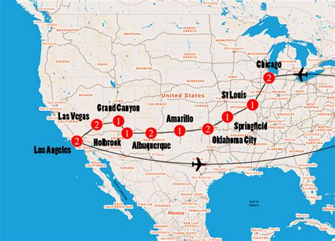 Highway 66 Map Chicago Il To Los Angeles Ca - Map Of Counties Around London