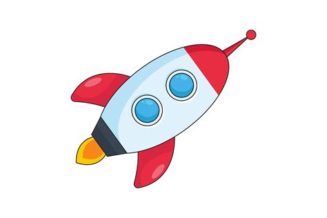 Rocket Ship Vector. Drawing Spaceship is Graphic by pch.vector ...