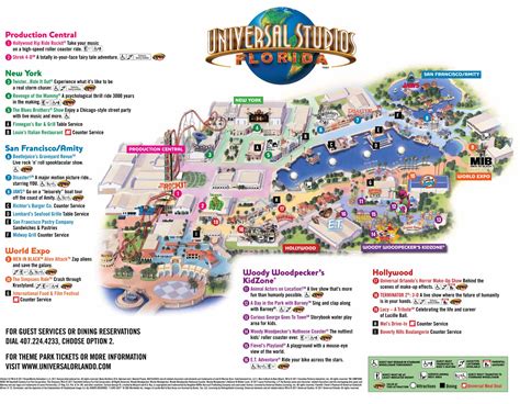 Printable Universal Studios Map