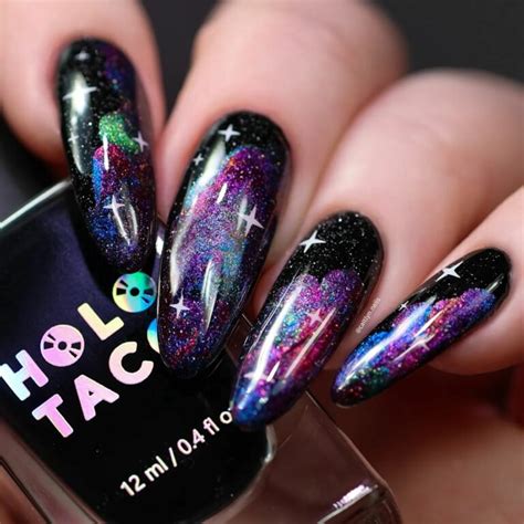 33 Best Black Galaxy Nails Designs [2024] - Nail Designs Daily