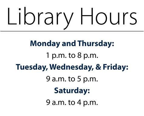 Library Hours