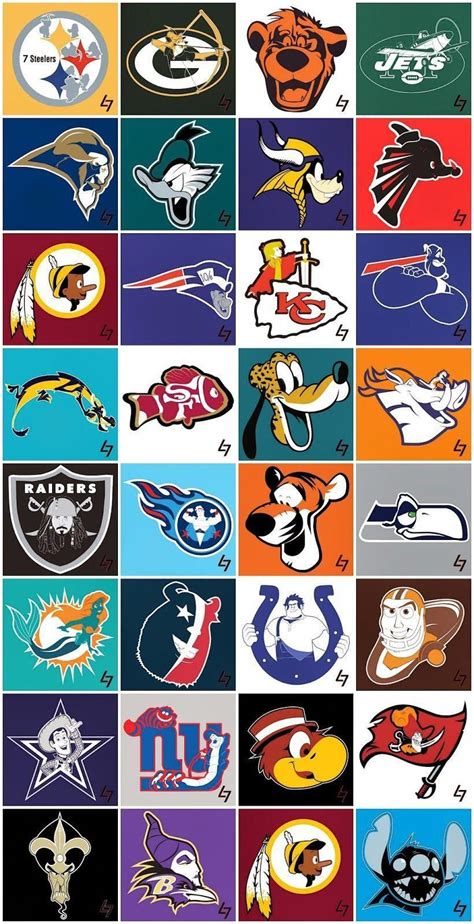 Check out these #Disney #NFL Team Mashups! The Ultimate Sports Fan can ...