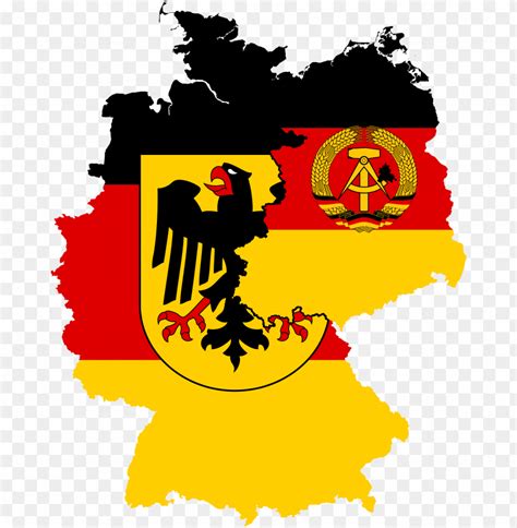 West Germany East Germany Flag Map - West Germany And East Germany Fla ...