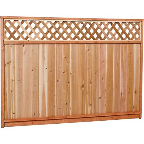 AIM Cedar Works 6x8 Premium Cedar Lattice Fence Panel | The Home Depot ...