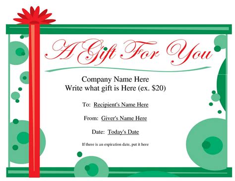 Search Results for “Christmas Gift Certificate Template Downloads ...