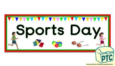 'Sports Day' Banner - Primary Treasure Chest