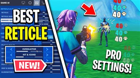 The BEST Reticle Settings In Fortnite Chapter 4! (New Settings ...