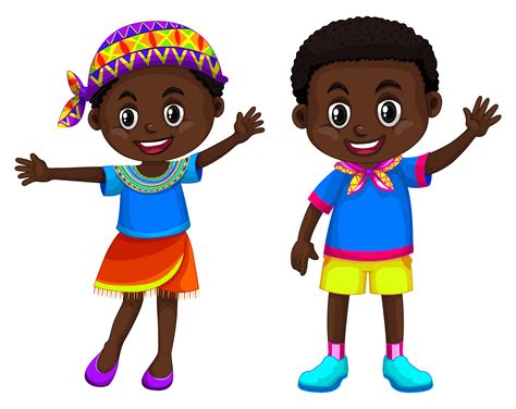 African American Children Clipart