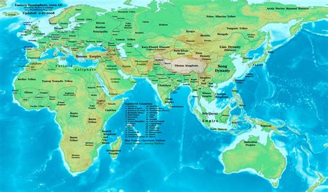 THEN AND NOW: WORLD MAPS -FROM 1300 B.C. TO 1500 A.D