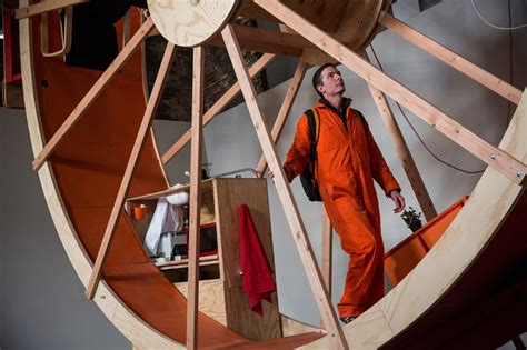 Artists live in giant hamster wheel for one week - The Washington Post