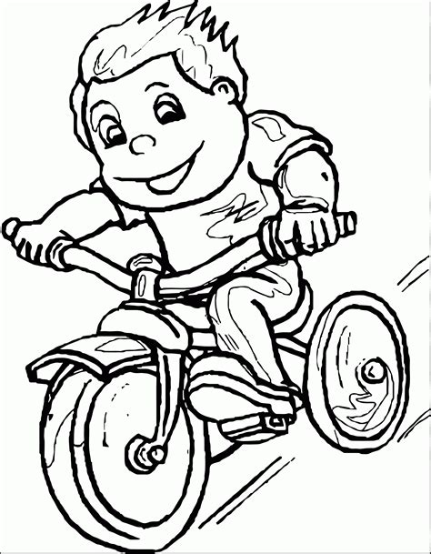 Bicycle Coloring Coloring Pages