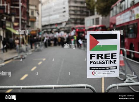 General views of a demonstration in favour of Palestine outside the ...