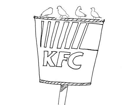 Fried Chicken Sketch at PaintingValley.com | Explore collection of ...