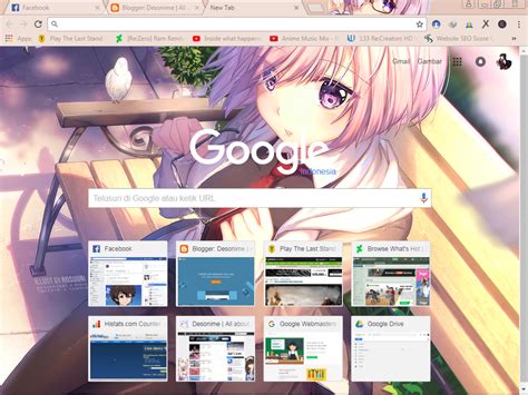 Anime Google Chrome Themes