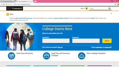 How to create a college board account/Create a college board account ...