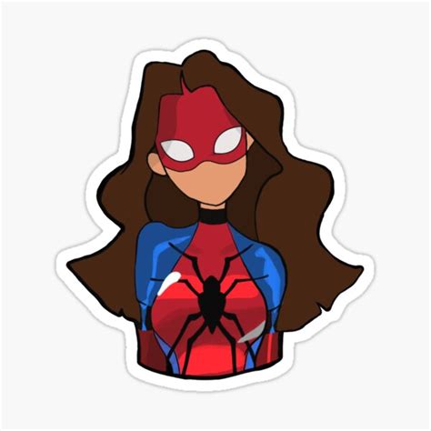 "Spider-girl" Sticker for Sale by Nerdygirlmads | Redbubble