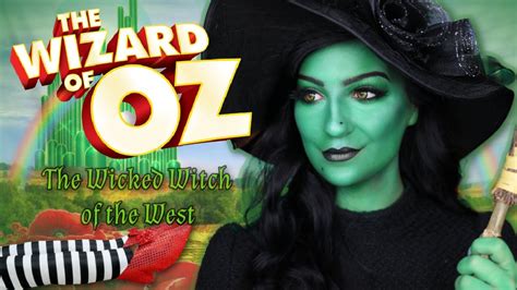 Wicked Witch of the West Inspired Makeup Tutorial👠🖤【The Wizard of Oz ...