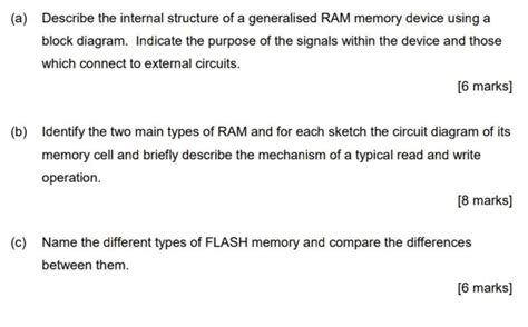 Solved (a) Describe the internal structure of a generalised | Chegg.com