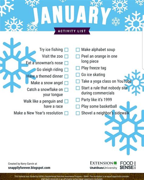 January Bucket List: Fun Activities to Make Memories and Stay Healthy