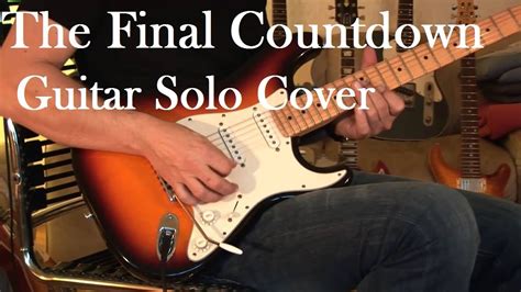 The Final Countdown Guitar Solo Cover - YouTube