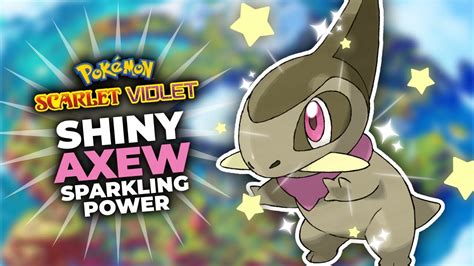 Shiny Axew (Sparkling Power) in Pokemon Scarlet & Violet - YouTube