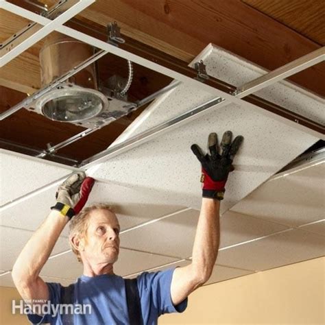 Drop Ceiling Tiles Installation Tips | The Family Handyman